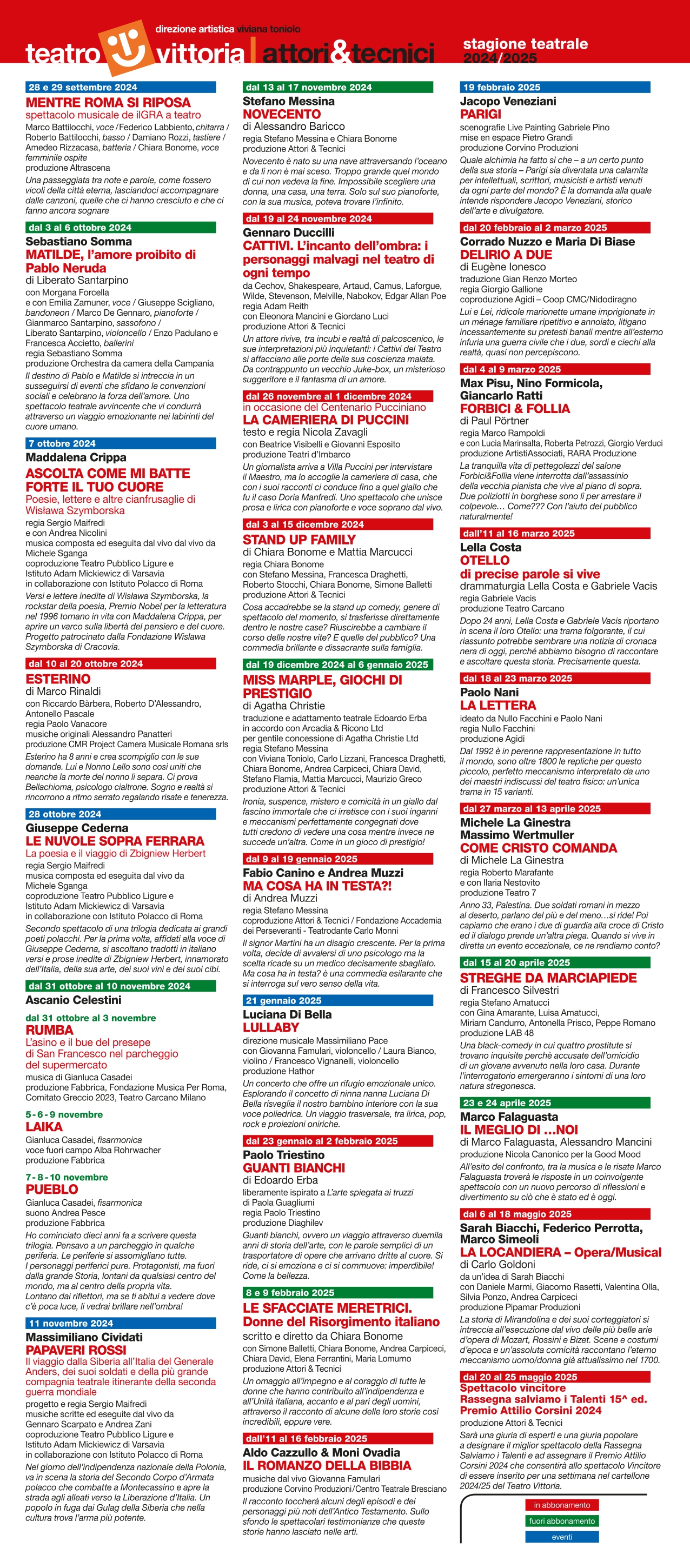 TeatroVittoria programma2024 2025